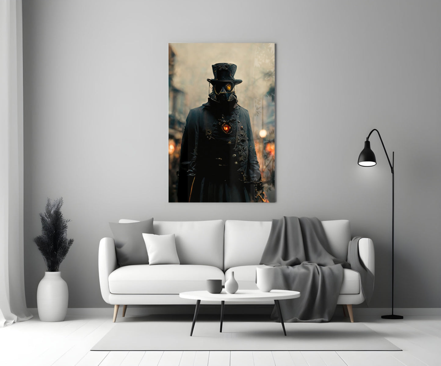 Battle Field Glass Wall Art