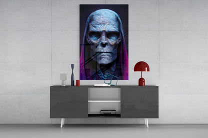Shaman of the New World Glass Wall Art