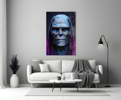 Shaman of the New World Glass Wall Art
