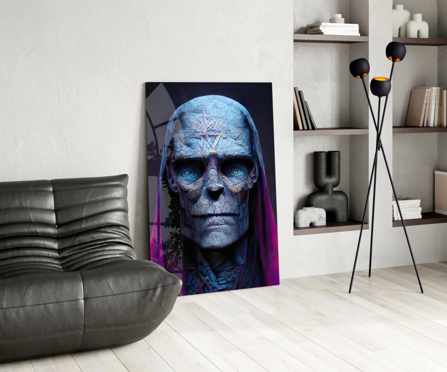 Shaman of the New World Glass Wall Art