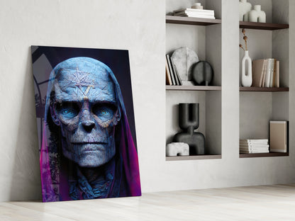 Shaman of the New World Glass Wall Art