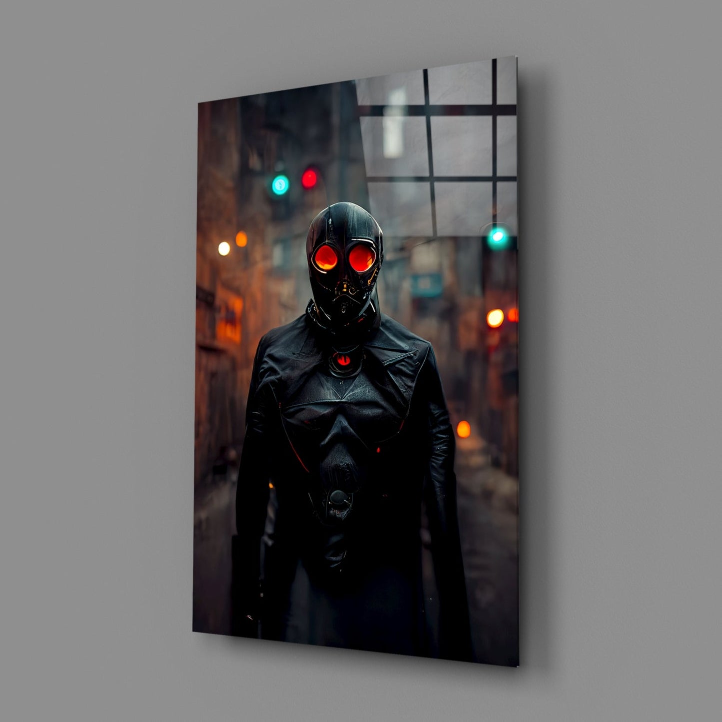 Black Rage Glass Wall Art