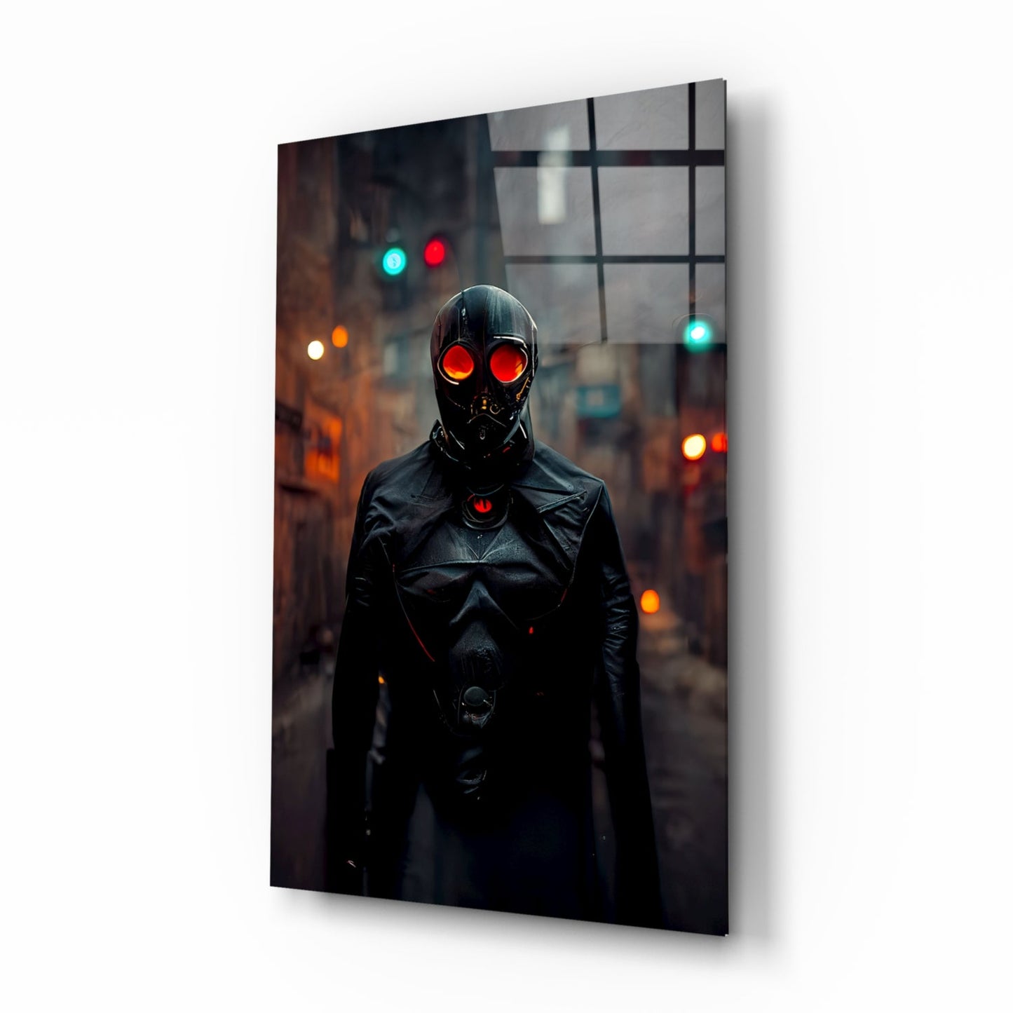 Black Rage Glass Wall Art
