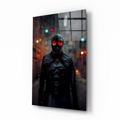 Black Rage Glass Wall Art