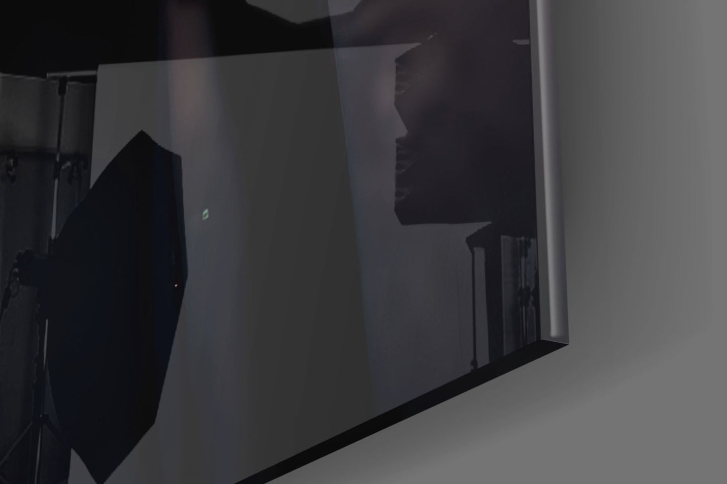 Black Rage Glass Wall Art