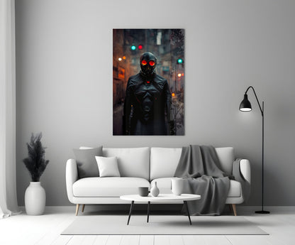 Black Rage Glass Wall Art