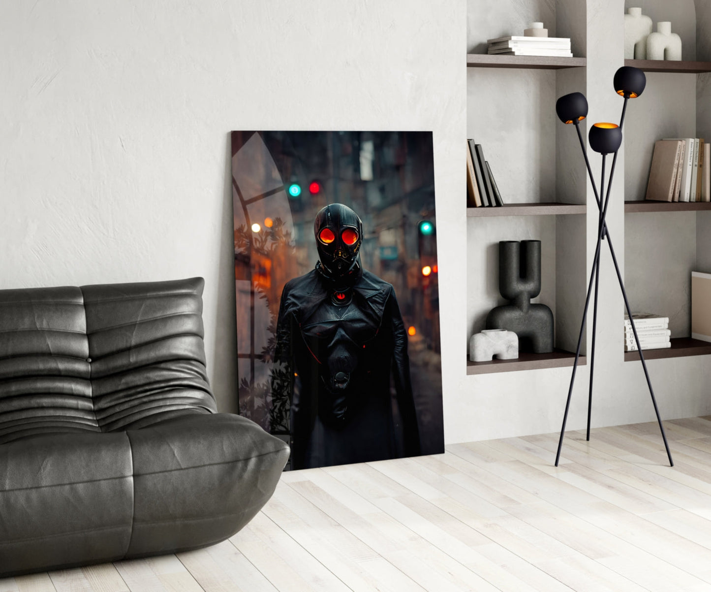 Black Rage Glass Wall Art