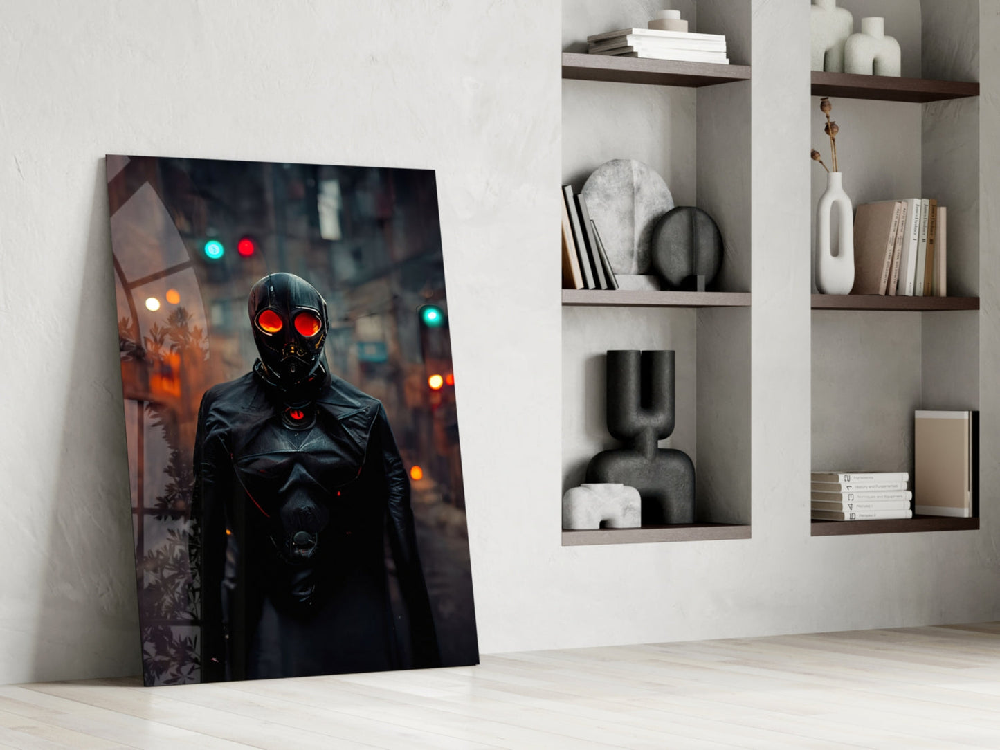 Black Rage Glass Wall Art