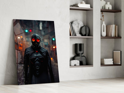 Black Rage Glass Wall Art