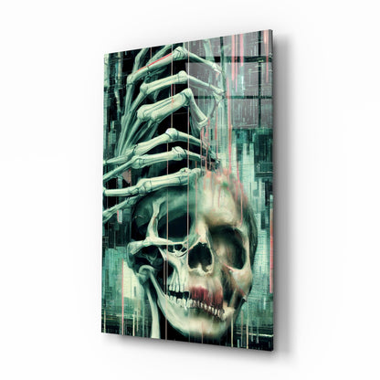 Fall of Skeletons Glass Wall Art