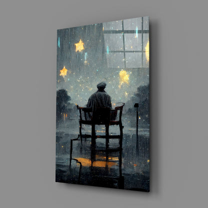 Star Rain Glass Wall Art