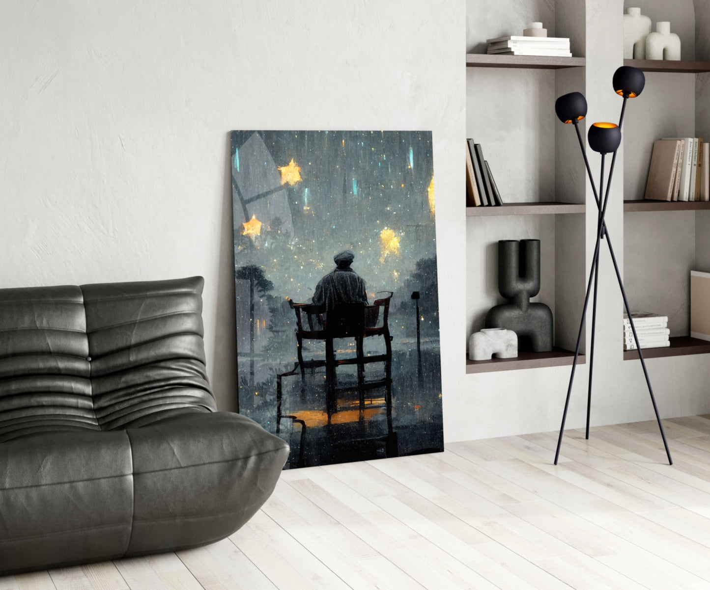 Star Rain Glass Wall Art
