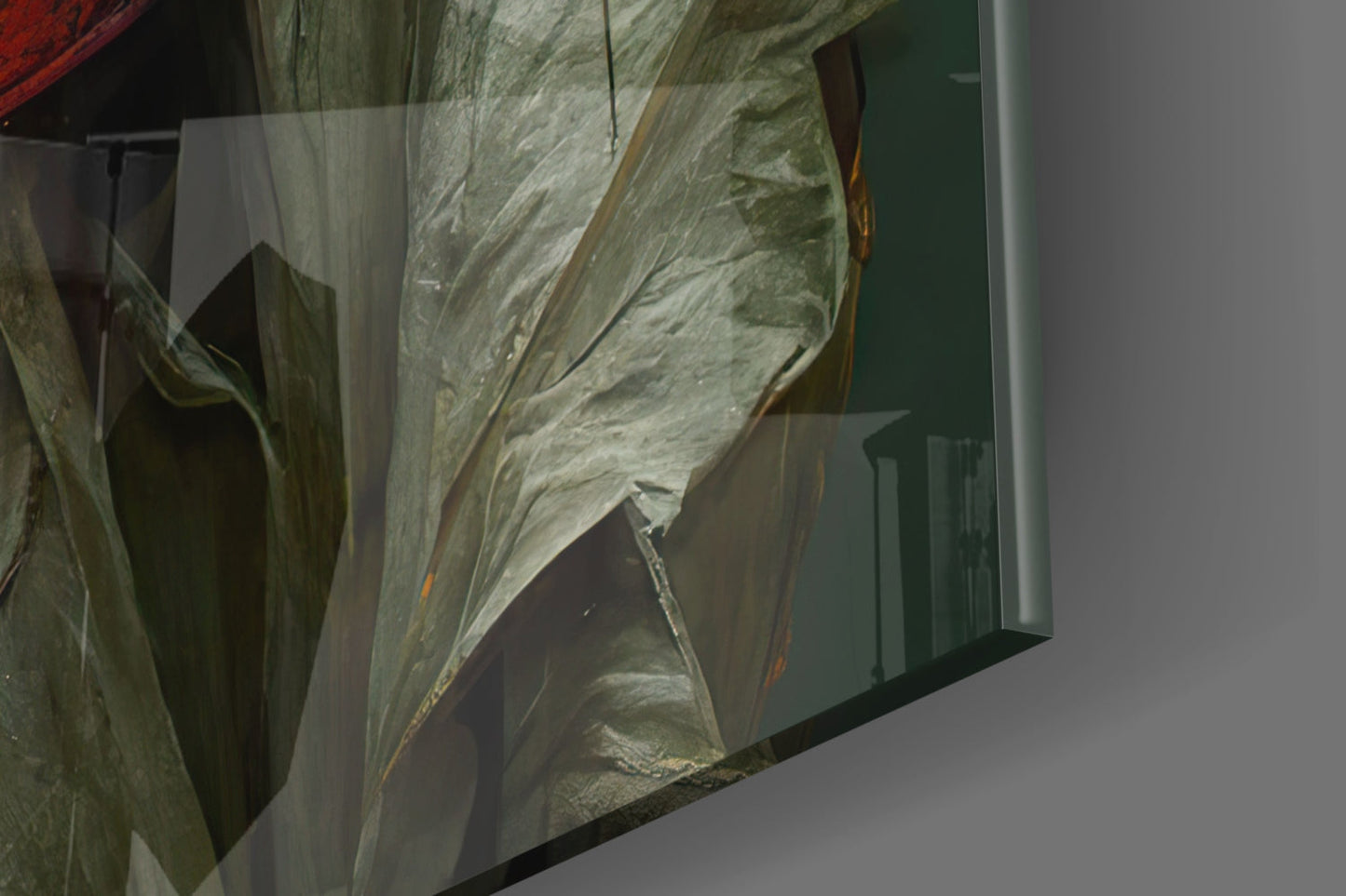 Headless Monk Glass Wall Art