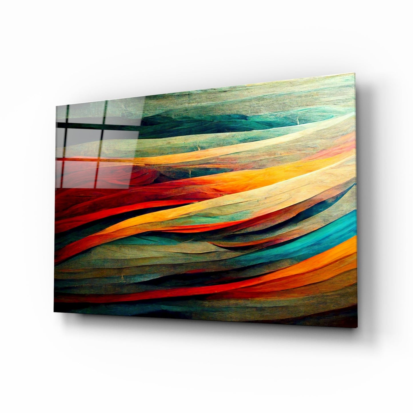 The Flow Glass Wall Art