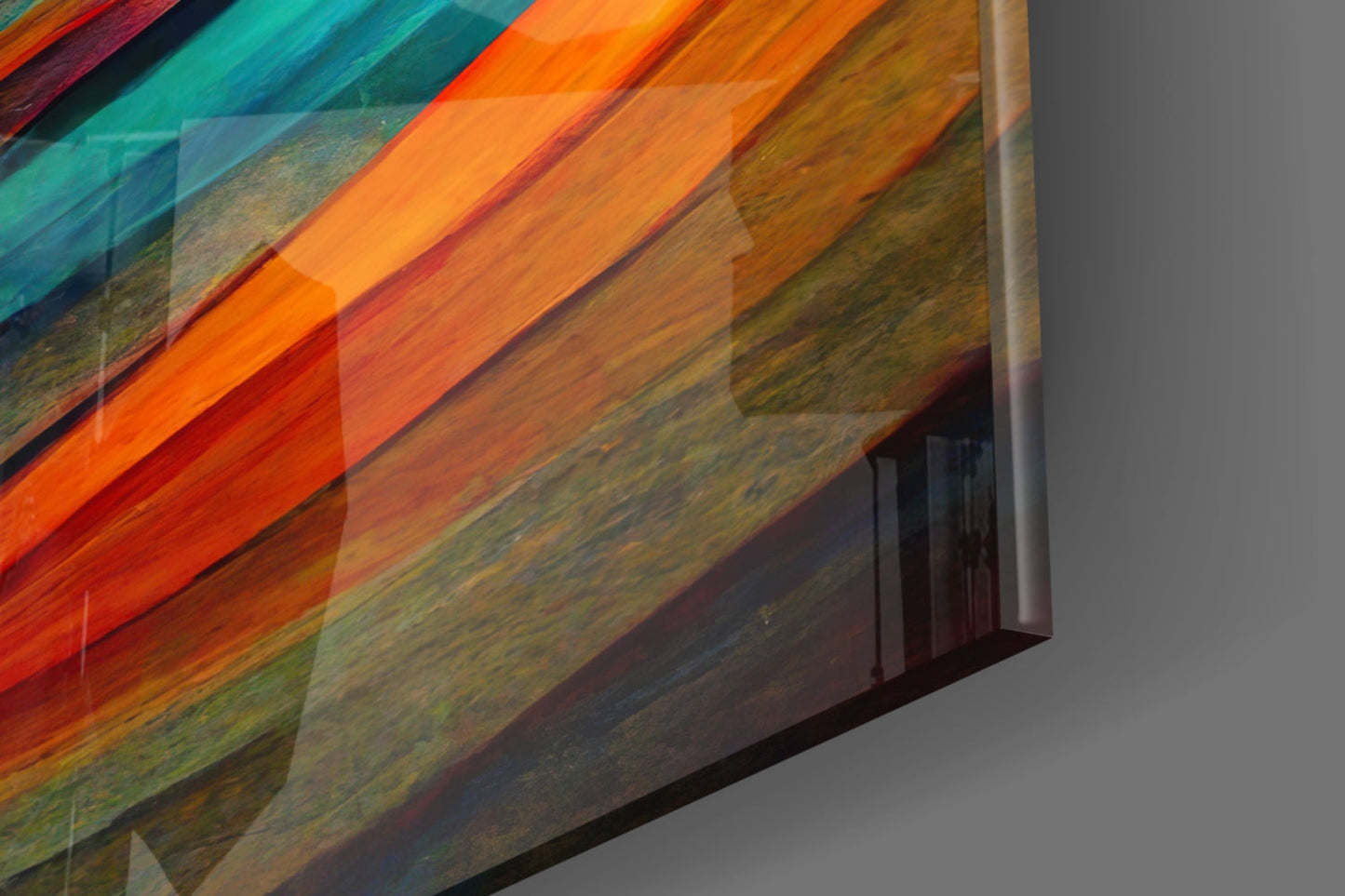 The Flow Glass Wall Art