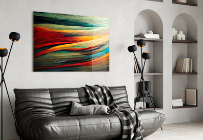 The Flow Glass Wall Art