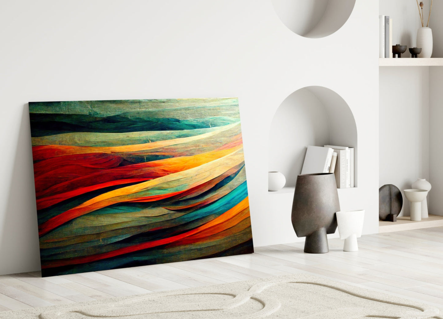 The Flow Glass Wall Art