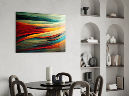 The Flow Glass Wall Art