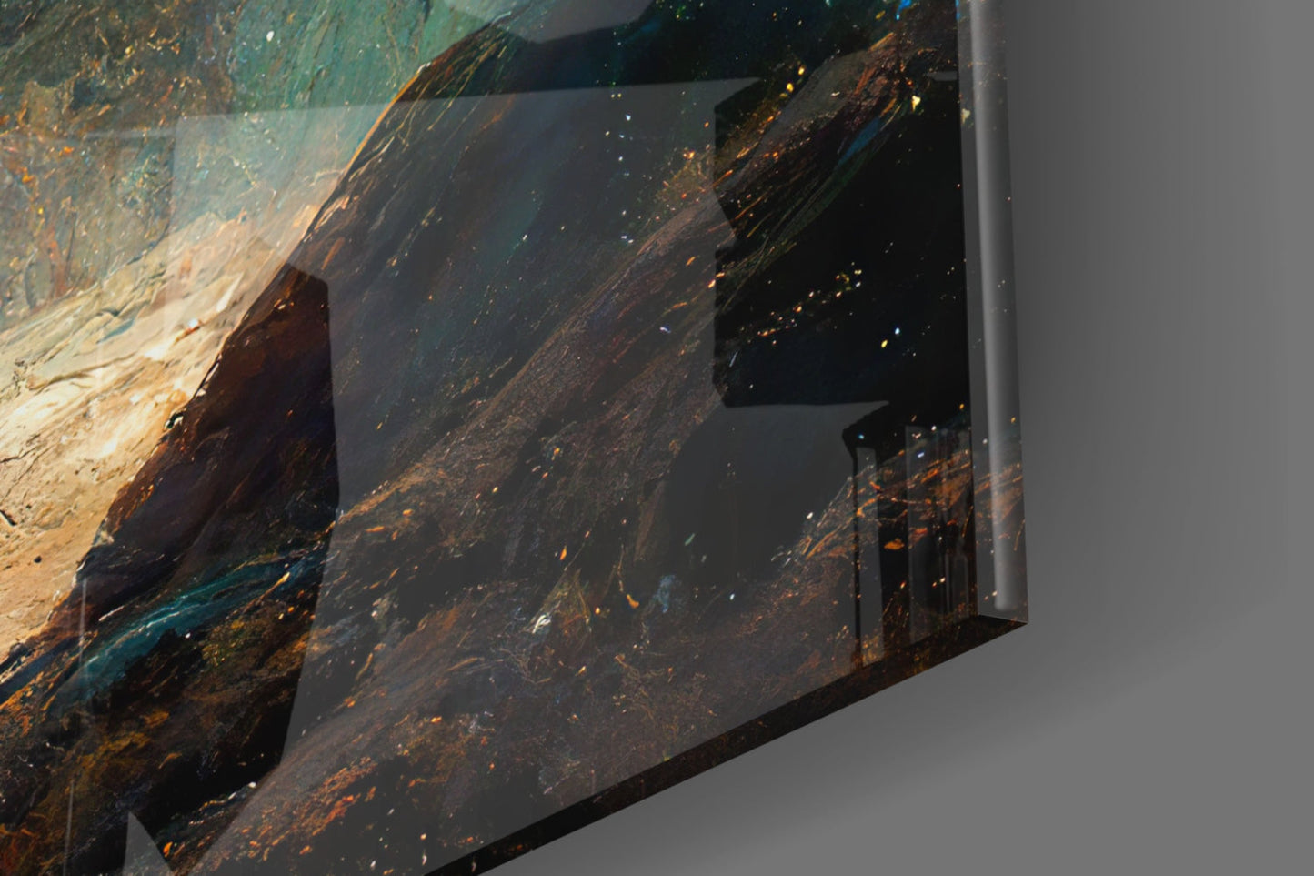 Cosmic Meditation Glass Wall Art