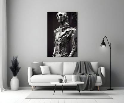First Humachine Glass Wall Art