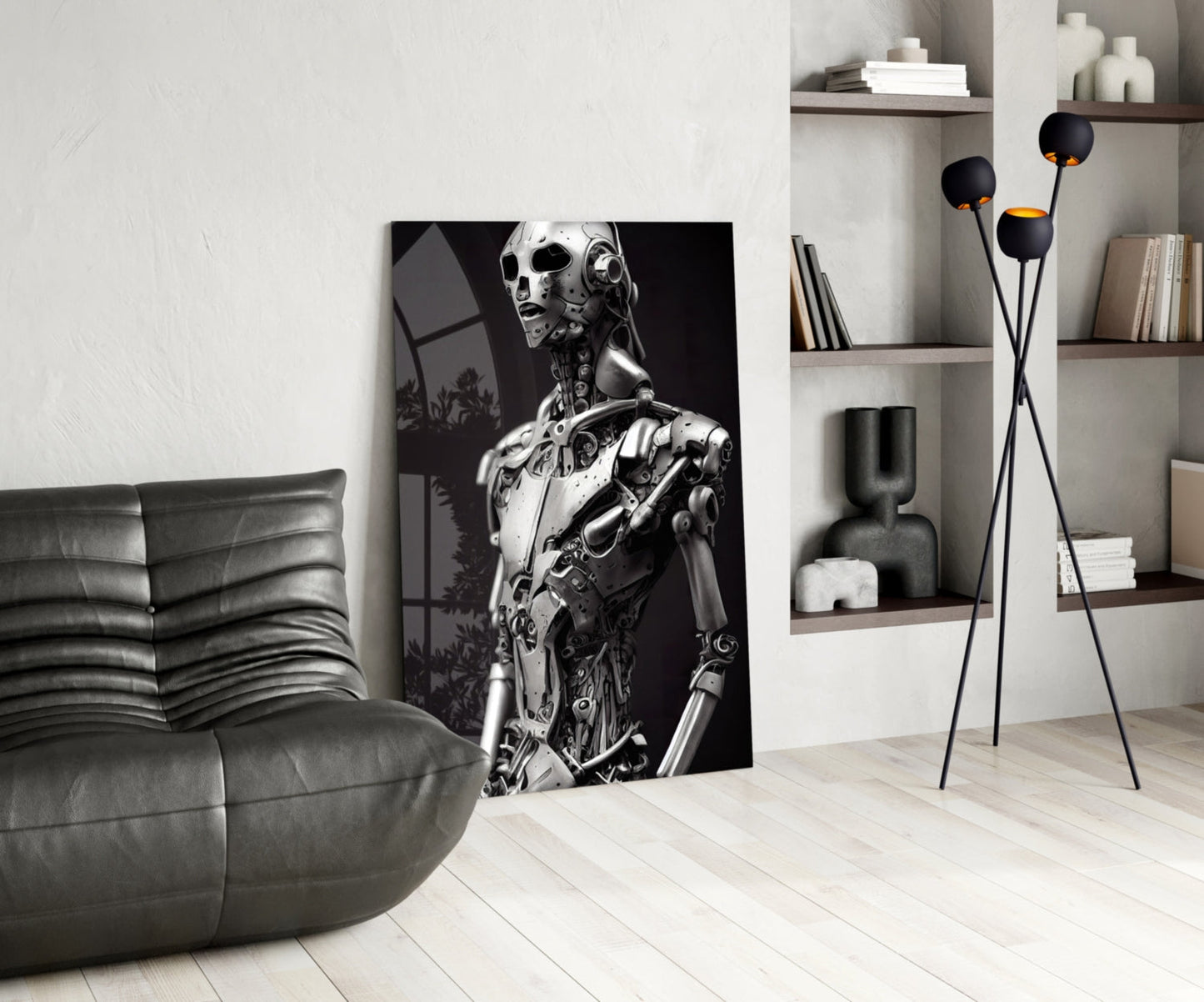 First Humachine Glass Wall Art