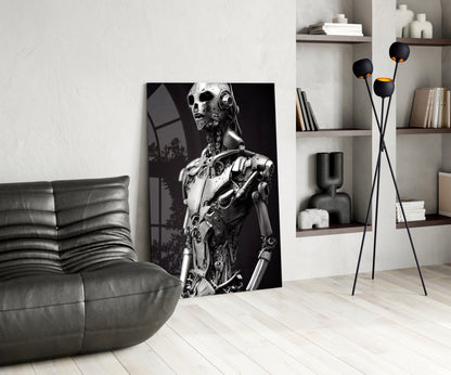 First Humachine Glass Wall Art