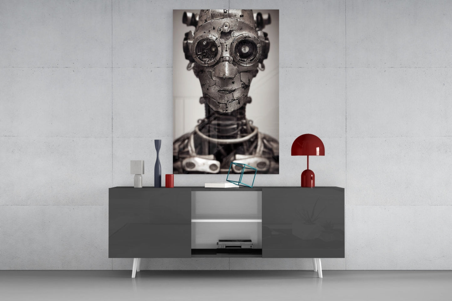 To Be a Machine Glass Wall Art