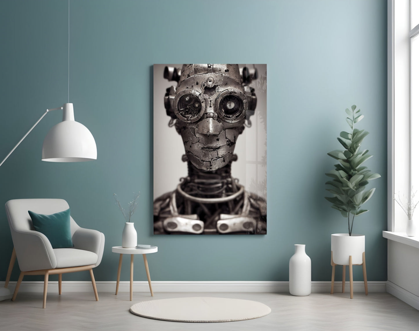 To Be a Machine Glass Wall Art
