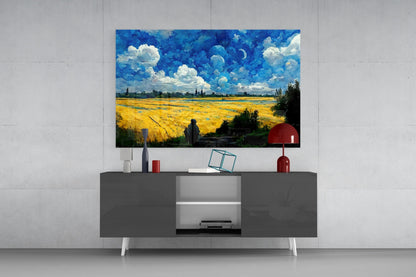Cloudy Day Glass Wall Art
