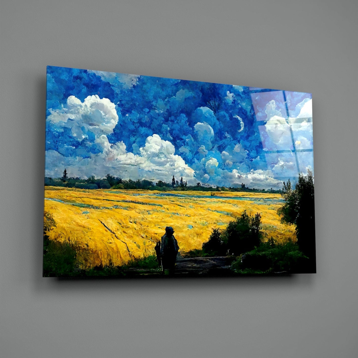 Cloudy Day Glass Wall Art