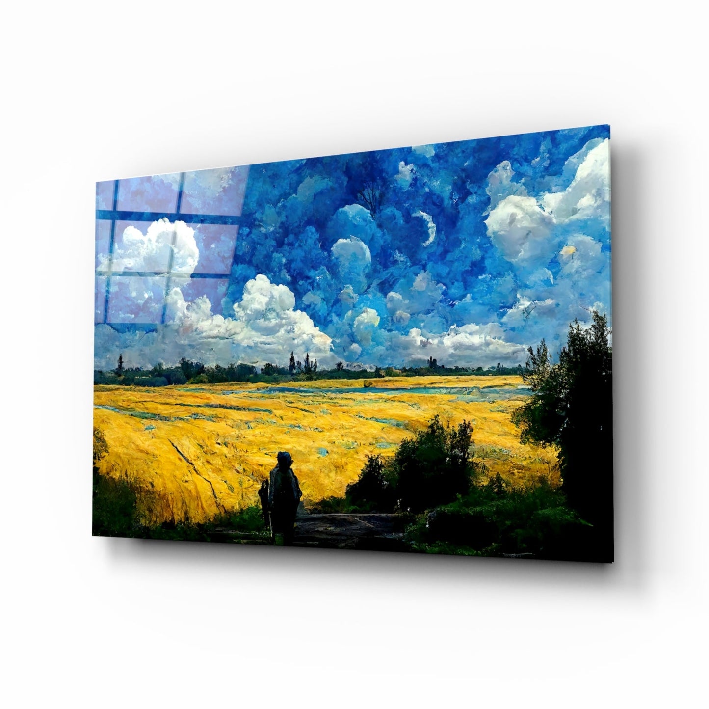 Cloudy Day Glass Wall Art