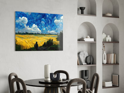 Cloudy Day Glass Wall Art