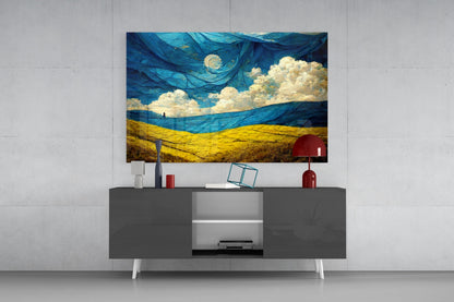 Dancing Sky Glass Wall Art
