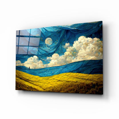 Dancing Sky Glass Wall Art