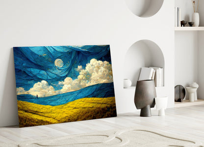 Dancing Sky Glass Wall Art
