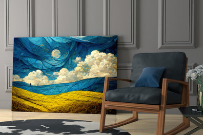 Dancing Sky Glass Wall Art