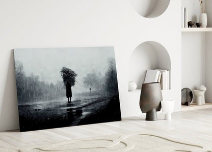 Loneliness Glass Wall Art