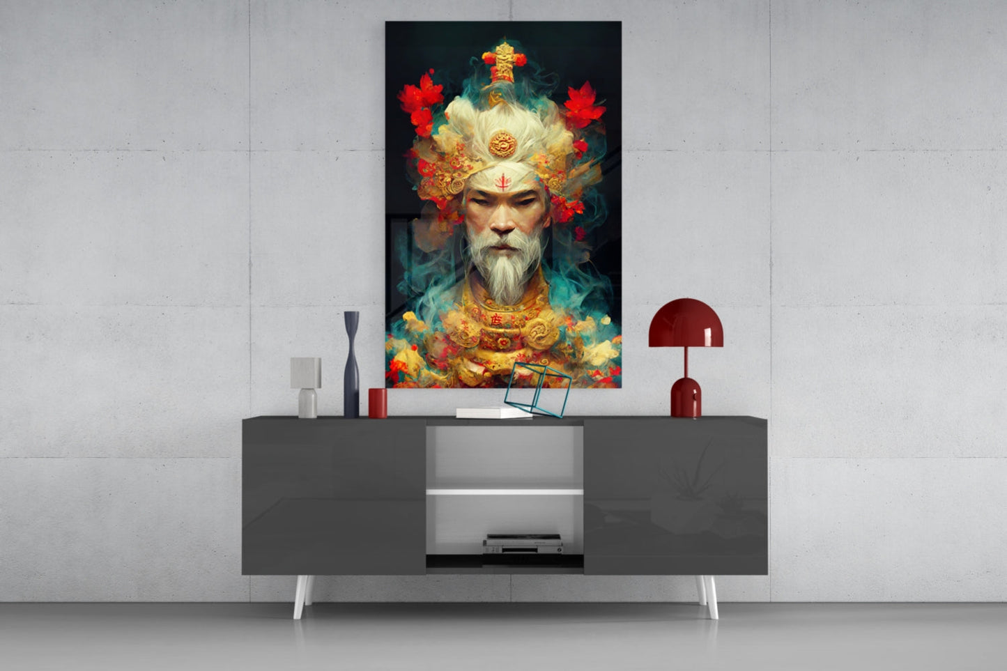 Ruler of the New Age Glass Wall Art