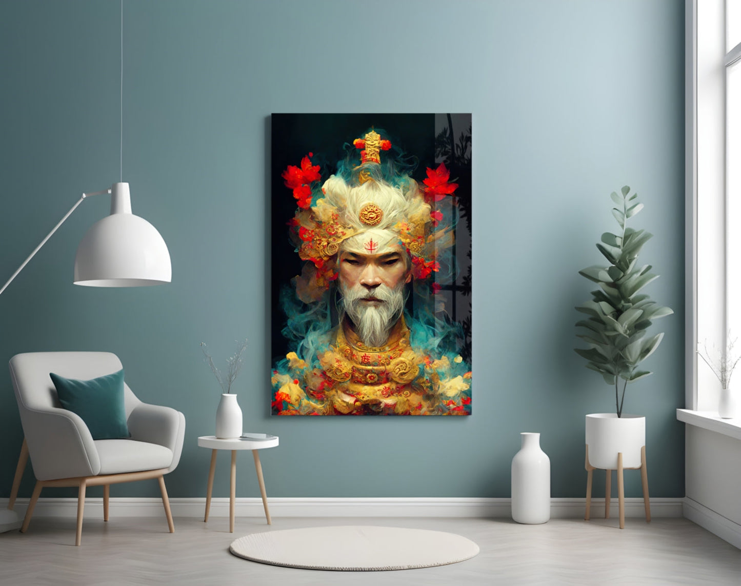 Ruler of the New Age Glass Wall Art
