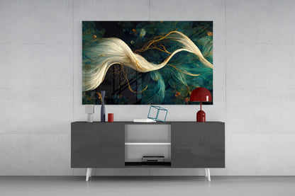 Flow of Roots Glass Wall Art