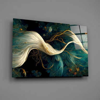 Flow of Roots Glass Wall Art