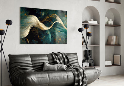 Flow of Roots Glass Wall Art