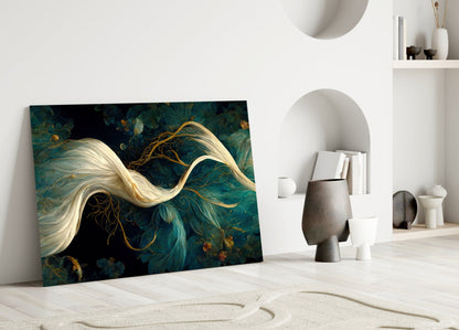 Flow of Roots Glass Wall Art