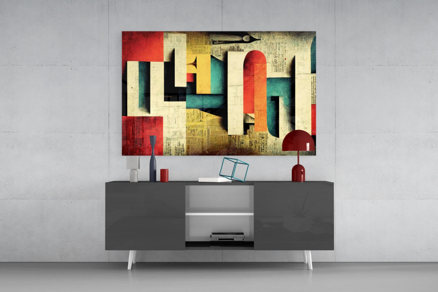 Language Glass Wall Art