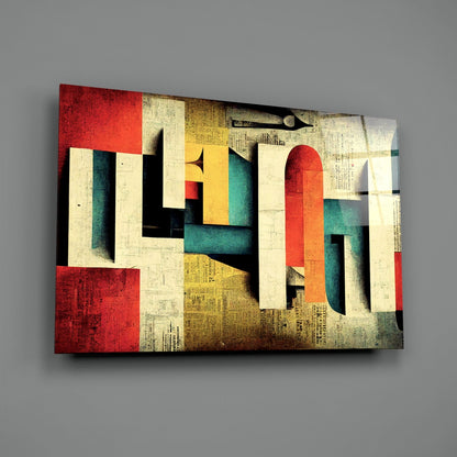 Language Glass Wall Art