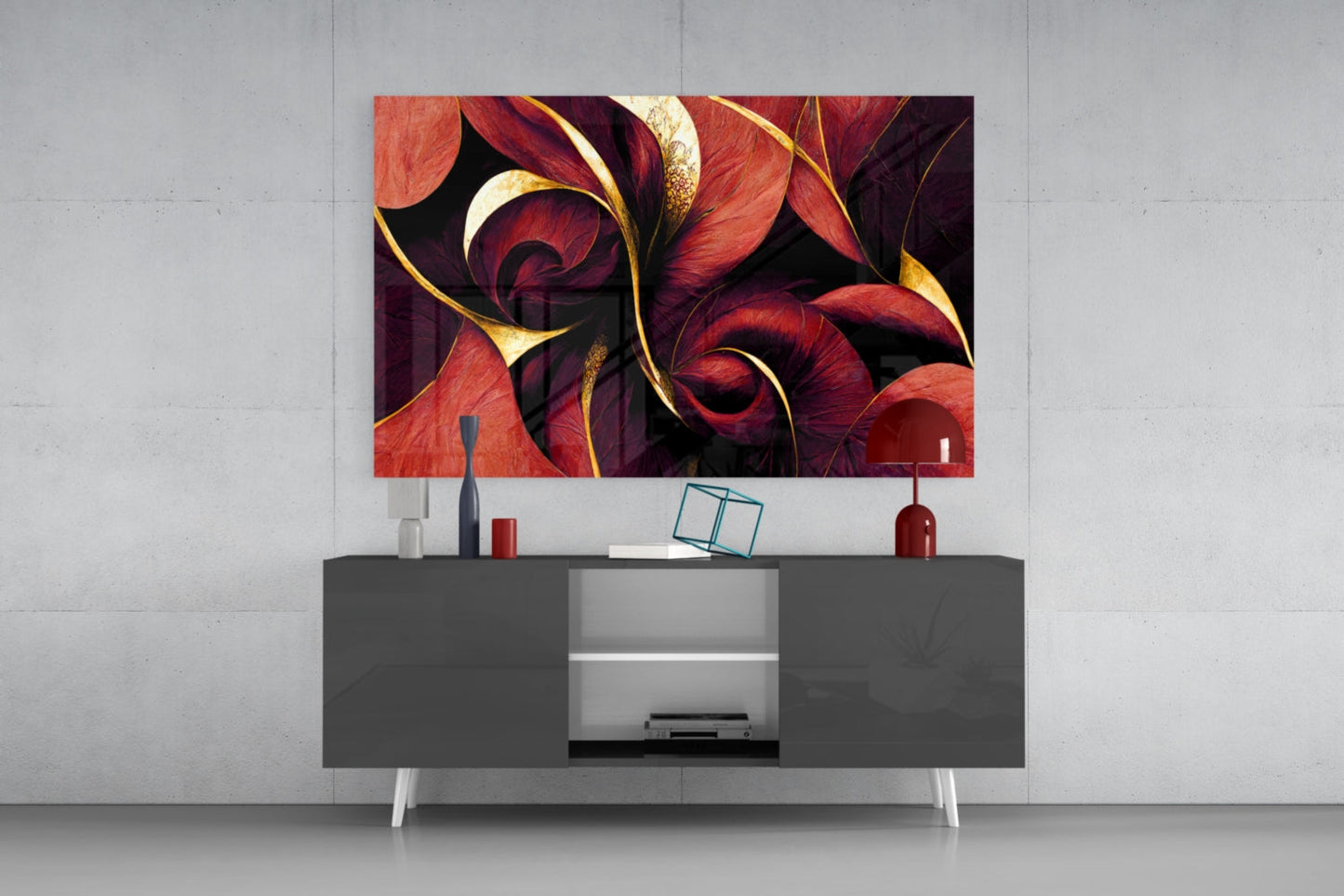 Curves Glass Wall Art