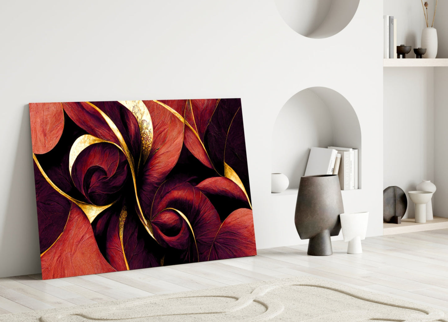 Curves Glass Wall Art