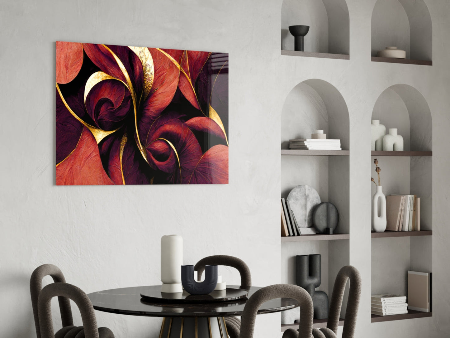 Curves Glass Wall Art