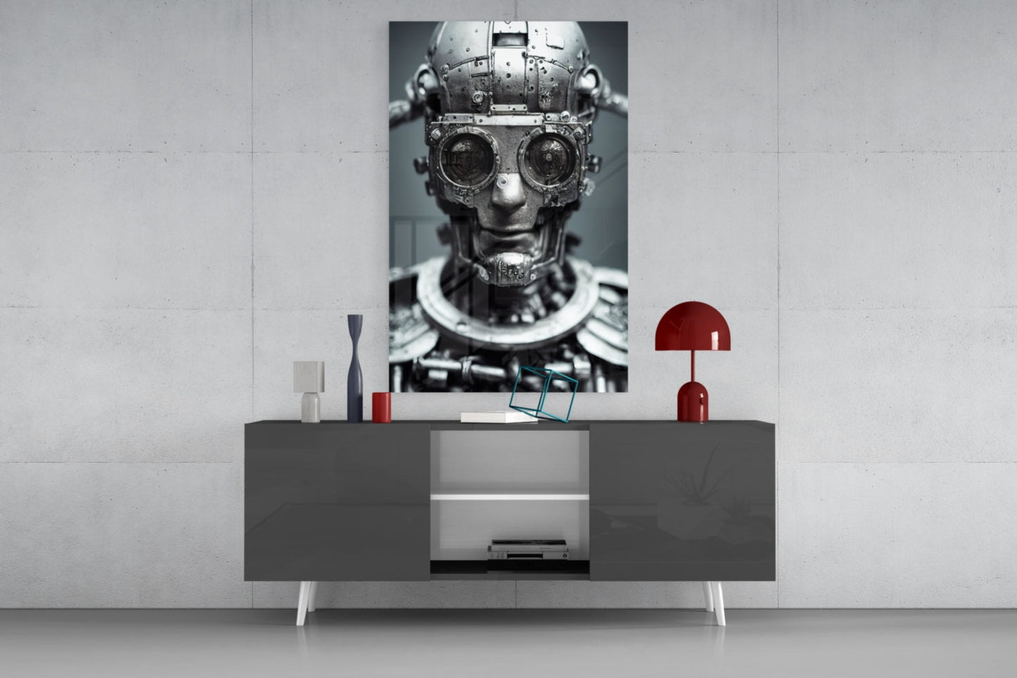 Humachine Glass Wall Art