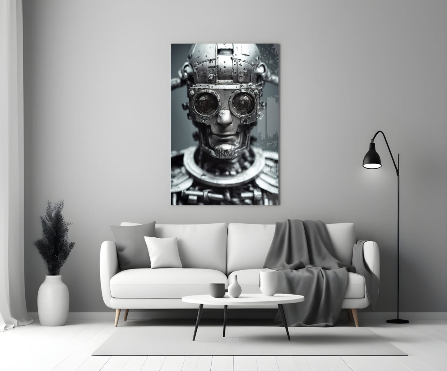 Humachine Glass Wall Art